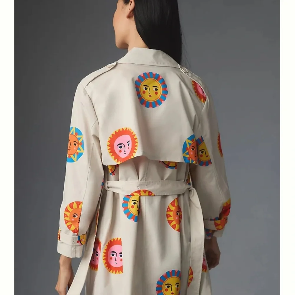 SOLD ⭐️ Anthropologie - PEPA Loves Basic Trench with Boho vibe ☀️ - Picture 2 of 13